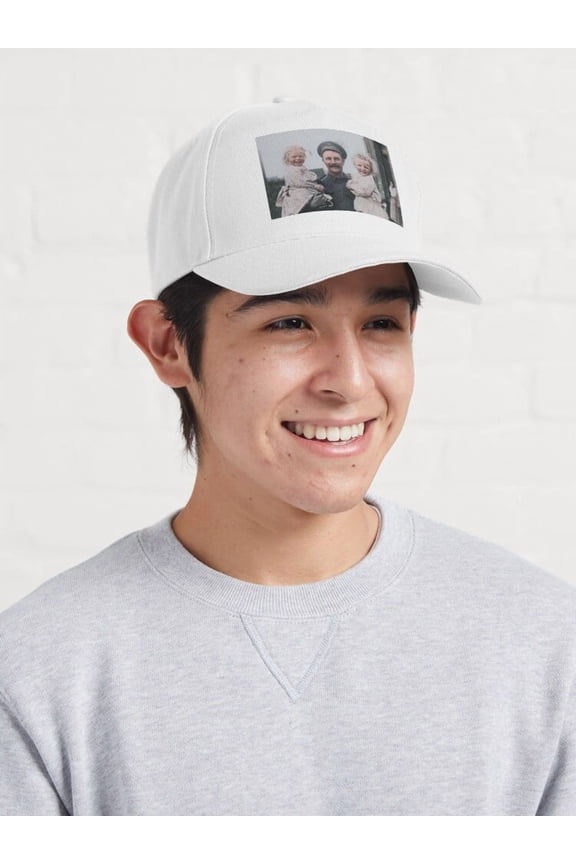 British Soldier WWI Baseball Cap, French Children Historic Wartime Scene Design, Classic Hat