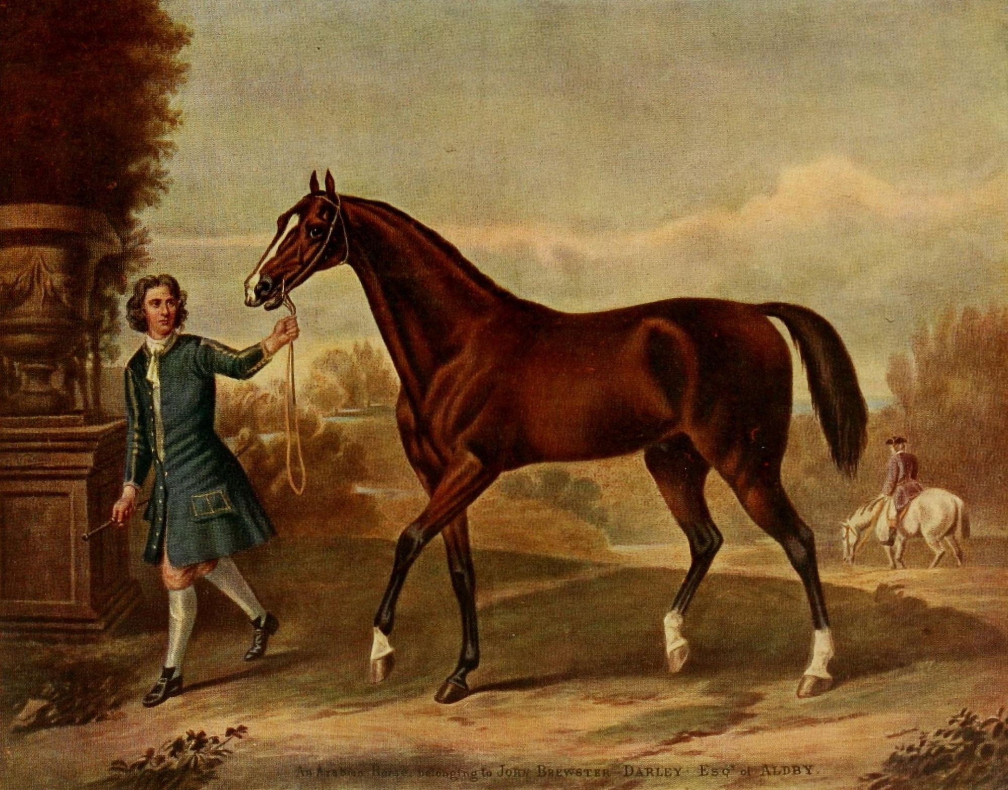British Sporting Artists 1922 The Darley Arabiain Canvas Art - John Wootton (24 x 36)