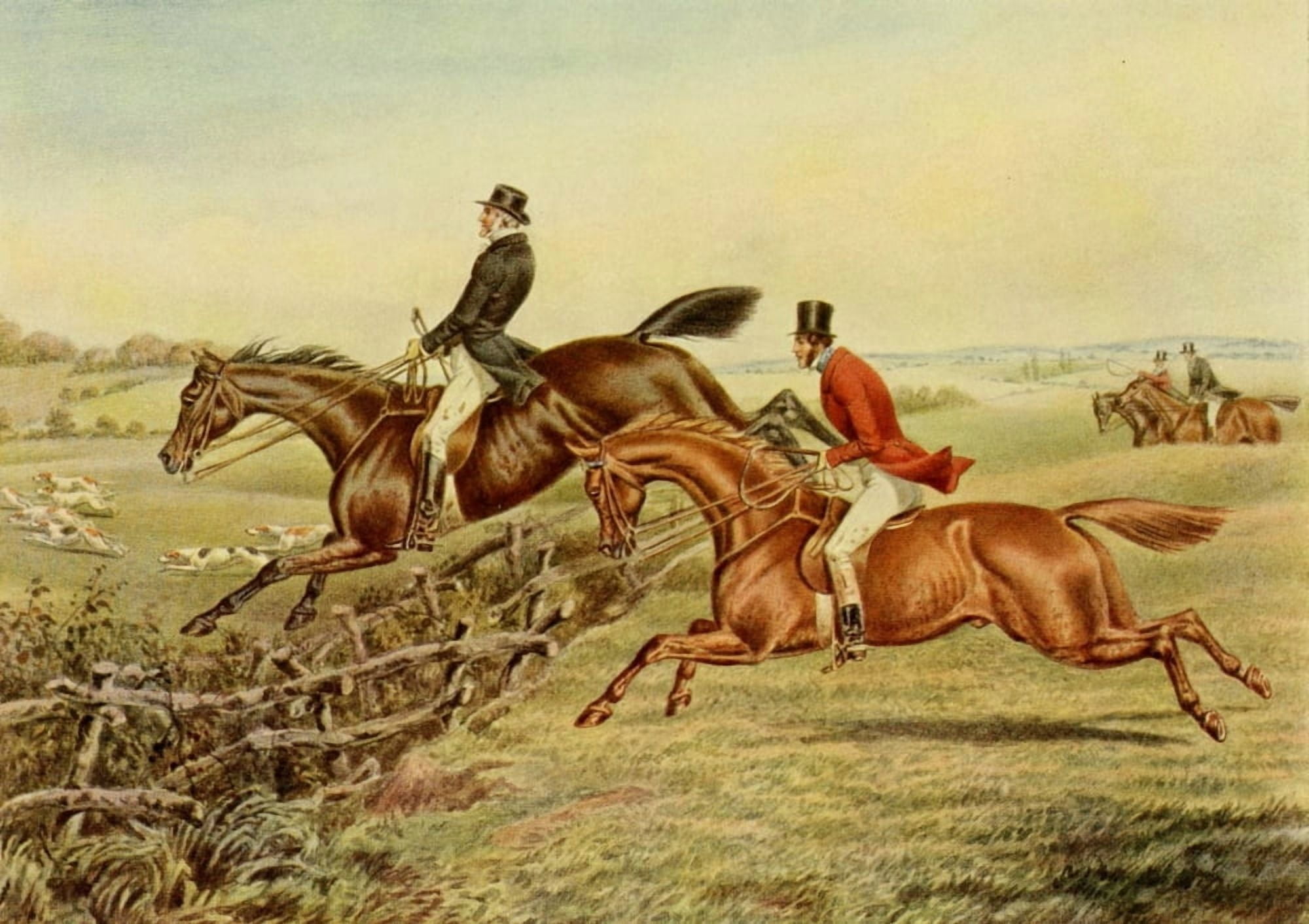British Sporting Prints 1922 The Cleric leads the way Canvas Art - Henry Alken (18 x 24)