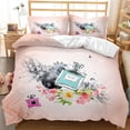 British Style Duvet Cover Double Decker Bus Traditional Local Cultural