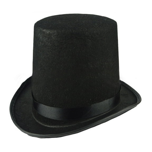 British Style Gentleman Trilby Hat Flat Top Magician Carnival Adult Trilby Hat