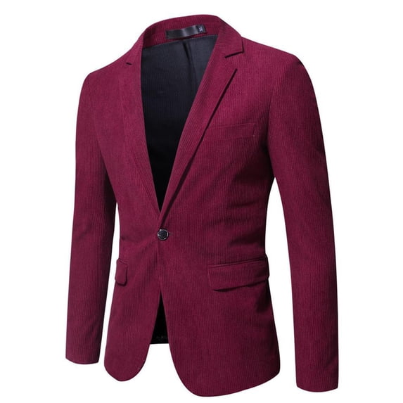 British Style Men's Corduroy Suit Coat Fashion Slim Fit Casual Jacket for Everyday Wear and Comfortable Outfit Versatile Layering Piece Workwear Men's Trench Coat Plus Size Winter Cardigan for Men