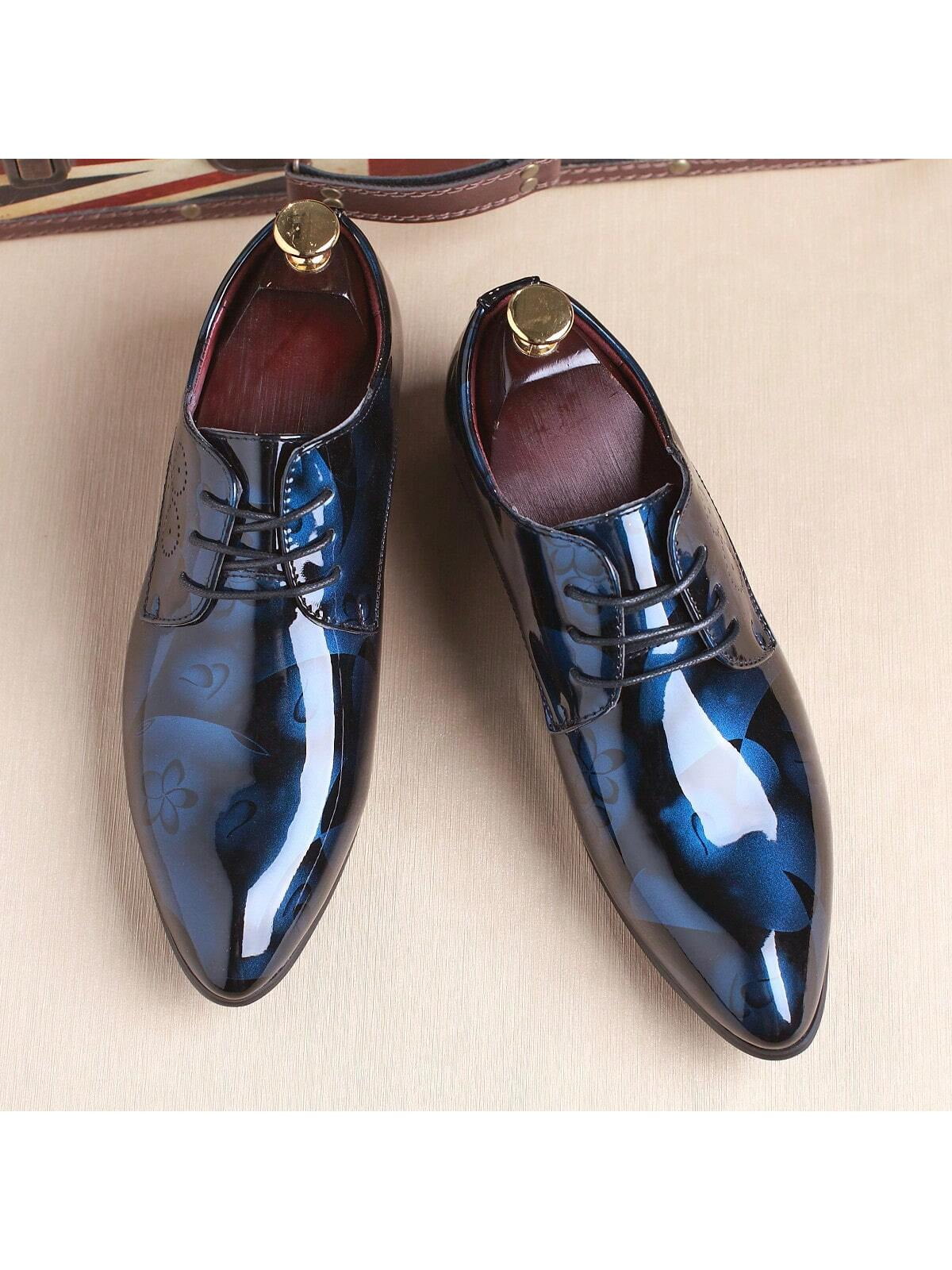 British Style Patent Leather Fashion Pointed Toe Dress Shoes British Style Patent Leather Fashion Pointed Toe Dress Shoes