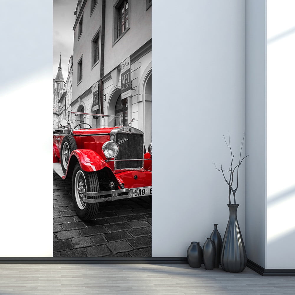 British Style Self Adhesive Door Sticker Wallpaper 3D Relief Plaster ...