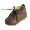 thumbnail image 1 of British Style Soft Leather Baby Shoes for 0-12 Month Olds, Spring and Autumn Walking Shoes, Comfy Sole, 1 of 6