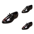 thumbnail image 1 of British Style Toddler Boys' Leather Casual Shoes, Baby Student Perform Dress Shoes for Children, Black, 1 of 3