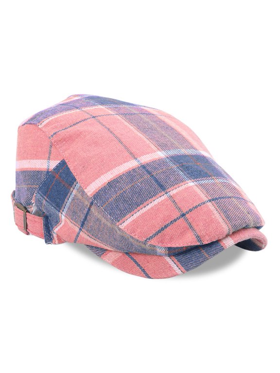 British Styles Checkered Berets Hat Breathable Neutral Fashion Cotton Cap Perfect For Everyday Styles And Occasion