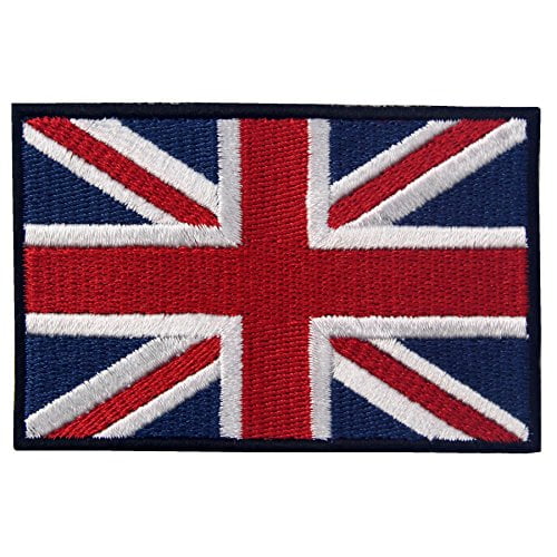 British Union Jack Embroidered Patch England Flag Uk Great Britain Iron On Sew On Emblem