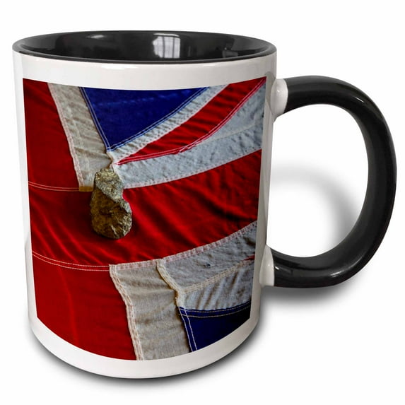 3drose, British Union Jack Flag, Langley, British Columbia - Cn02 Wbi0401 - Walter Bibikow, 15oz Two-tone Black Mug