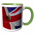 thumbnail image 1 of 3drose, British Union Jack Flag, Langley, British Columbia - Cn02 Wbi0401 - Walter Bibikow, 15oz Two-tone Green Mug, 1 of 6