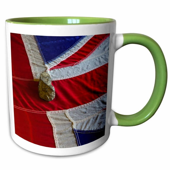 3drose, British Union Jack Flag, Langley, British Columbia - Cn02 Wbi0401 - Walter Bibikow, 15oz Two-tone Green Mug