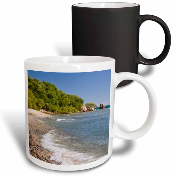 3drose, British Virgin Islands, Peter Island, White Bay Beach-ca10 Tdr0023 - Trish Drury, 11oz Magic Transforming Mug