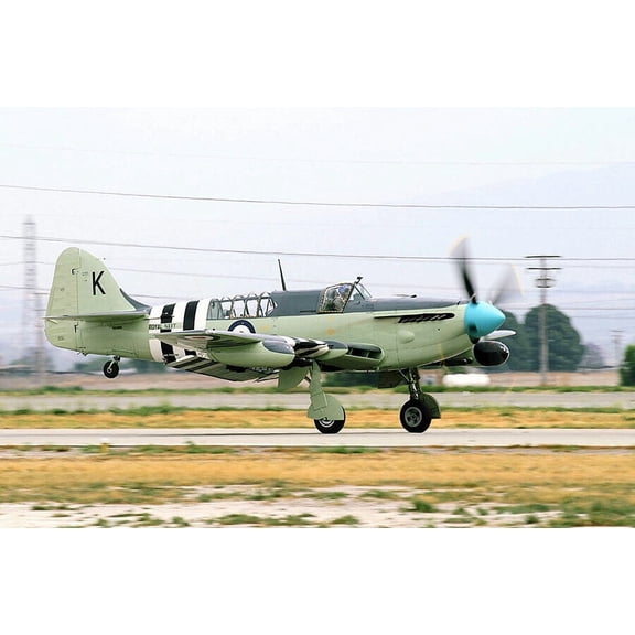 British WWII Fairey Firefly Style -1 - 24x36 Inch Laminated Aviation Poster - Stunning Detail and Bold Colors