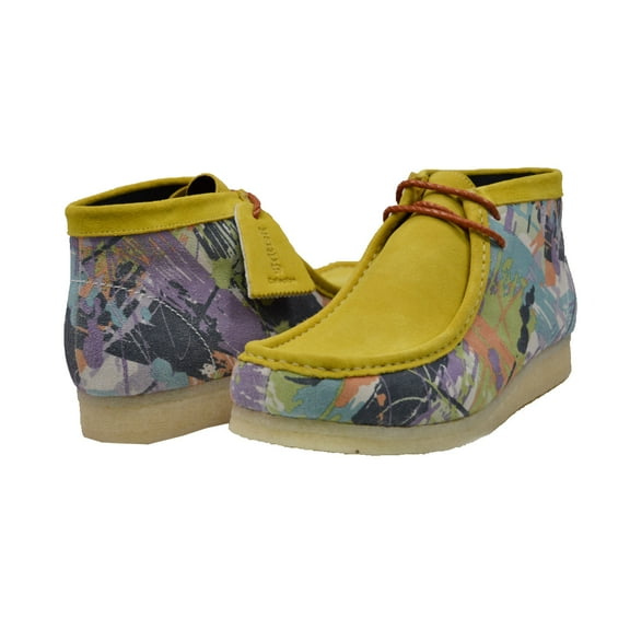 British Walker Paint Vintage Lace Up Suede Shoes, Custom-Designed Shoe with Distinctive Color Combinations