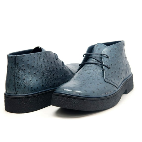 British Walkers Classic Playboy Ostrich Men's High top Chukka Boot