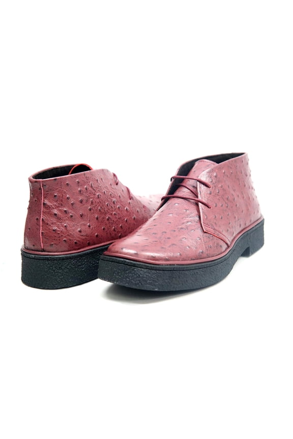 British Walkers Classic Playboy Ostrich Men's High top Chukka Boot