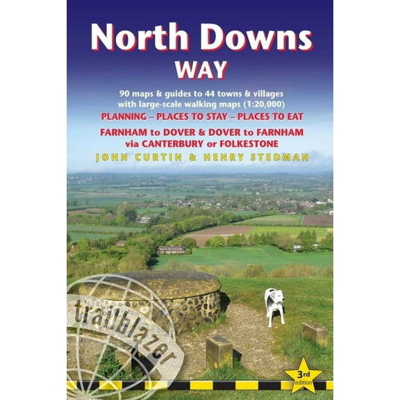 British Walking Guides North Downs Way: British Walking Guide: Farnham-Dover-Farnham - 90 Large-Scale Walking Maps (1:20,000) & Guides to 44 To, (Paperback)