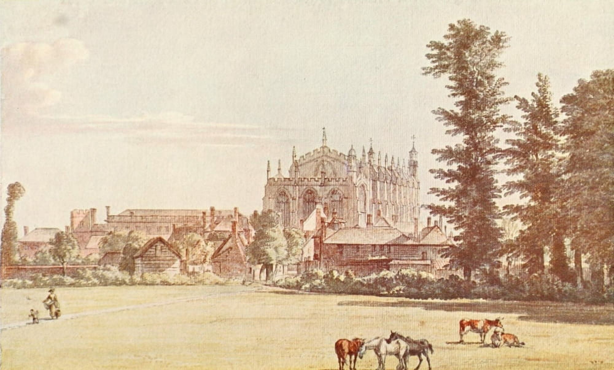 British Water Colour Painting 1908 Eton College Canvas Art - Paul Sandby (24 x 36)