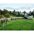 thumbnail image 1 of British and French Troops Chinook Helicopter - 24x36 Inch Laminated Aviation Poster - Stunning Detail and Bold Colors, 1 of 4