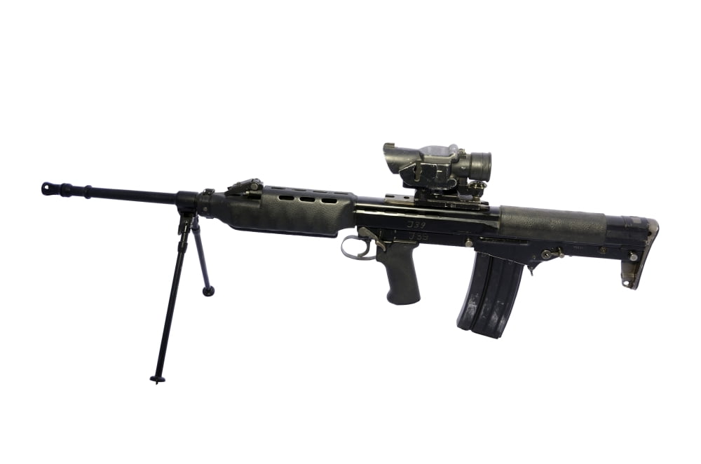 British prototype 456mm light support weapon Canvas Art - Andrew ChittockStocktrek Images (35 x 23)