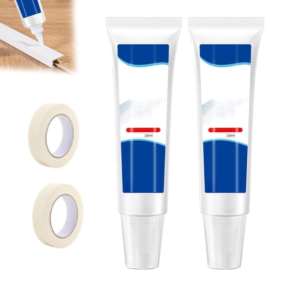 Britneed Edge Strip Anti-Detachment Glue, Edge Strip Anti Detachment Glue, Wood Glues for Floor Strips, Waterproof, for Various Surfaces