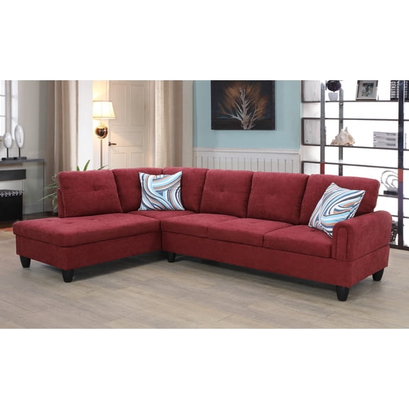 Britney Left Facing Sectional Sofa 2 Piece Set