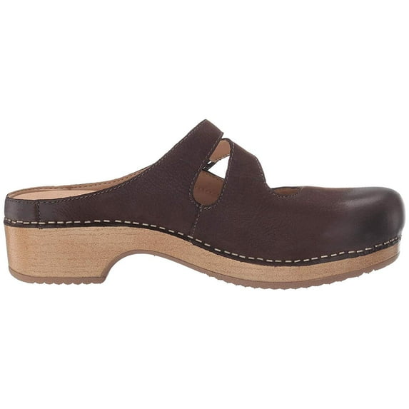Dansko Britney Chocolate Burnished Nubuck