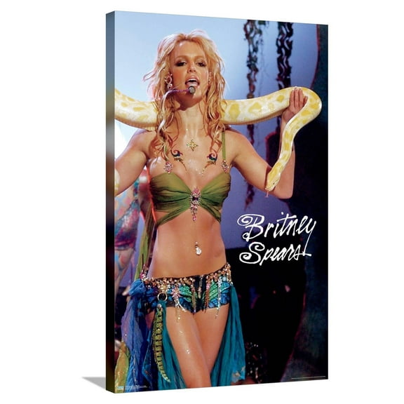 Britney Spears - 2001 VMA Canvas Wall Poster, 22.375" x 34"
