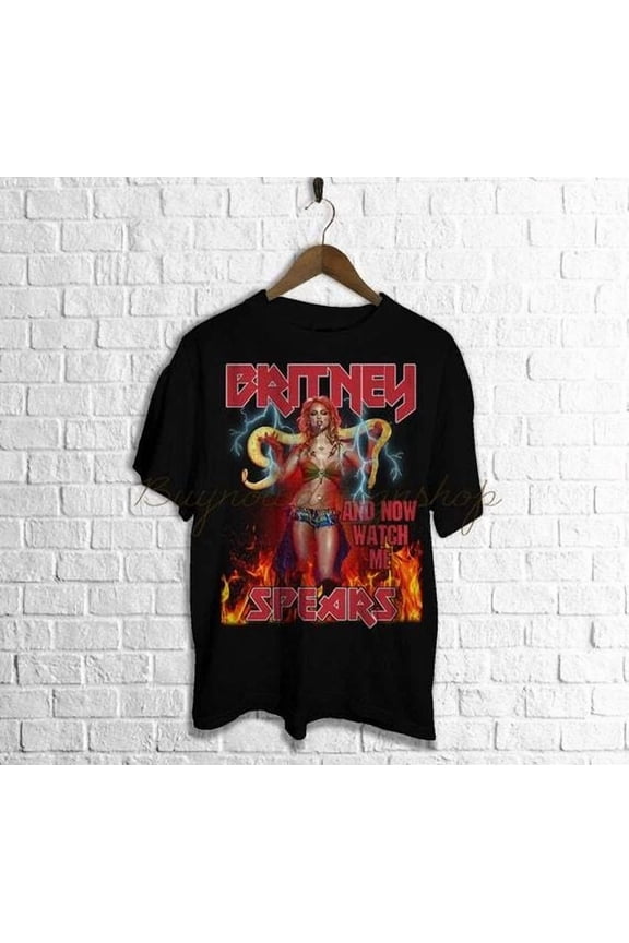 Britney Spears Black Short Sleeve Cotton T-shirt Unisex S-5XL Men Women VM9061