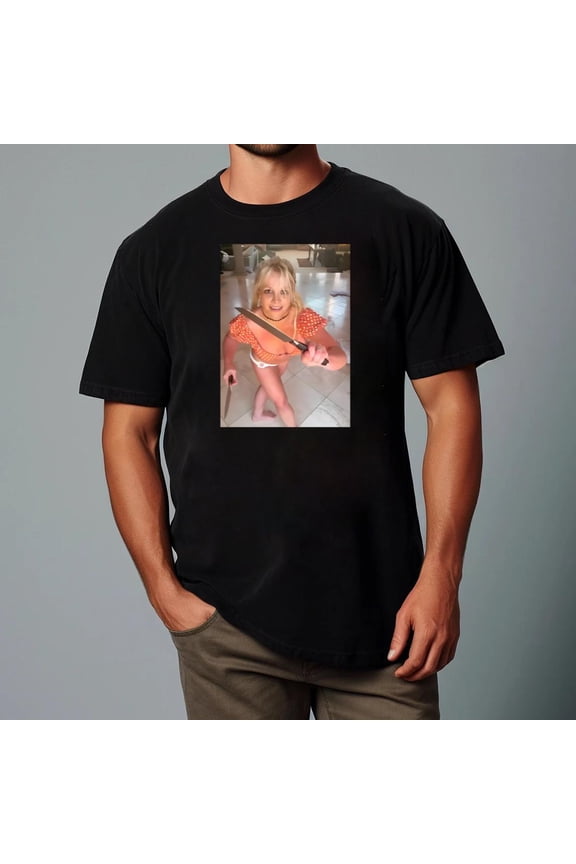 Britney Spears Dances While Holding Knives Shirt Pop Star Controversy Viral Meme V1130539, for men & women, up to size 5XL