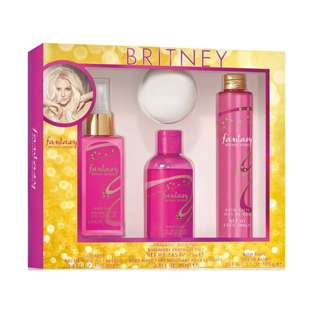 Britney Spears Fantasy Fragrance Bath Set For Women, 4 Pc