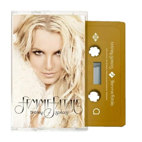 Britney Spears Femme Fatale Exclusive Gold Shell Cassette Tape Album