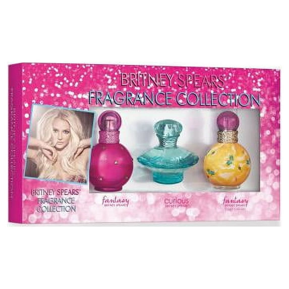 Britney Spears Fragrance Collection 3 Pcs: Fantasy 1 Oz Edp Sp + Curious 1 Oz Edp Sp + Fantasy Stage Edition 1 Oz Edp Sp