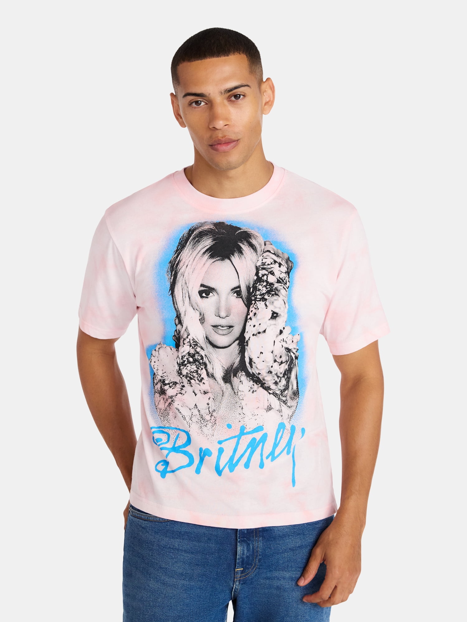 Britney Spears Oversized Boxy Fit Pride Graphic Tee Shirt, Men's Sizes XS-3XL