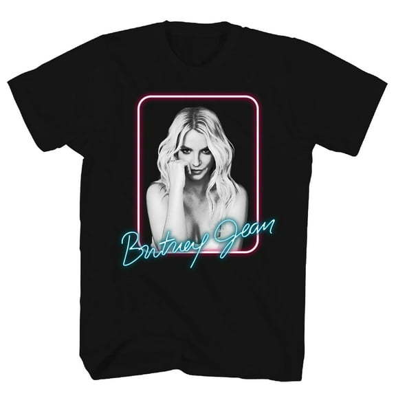 Britney Spears Men's Jean Photo T-Shirt Black Large | Officially Licensed Merchandise