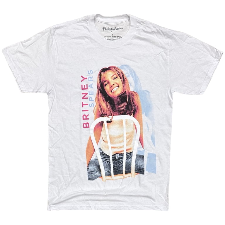 T-shirt Britney Spears Fan - Blanc, Coton, Tailles S à 4XL, Neuf Avec étiquettes