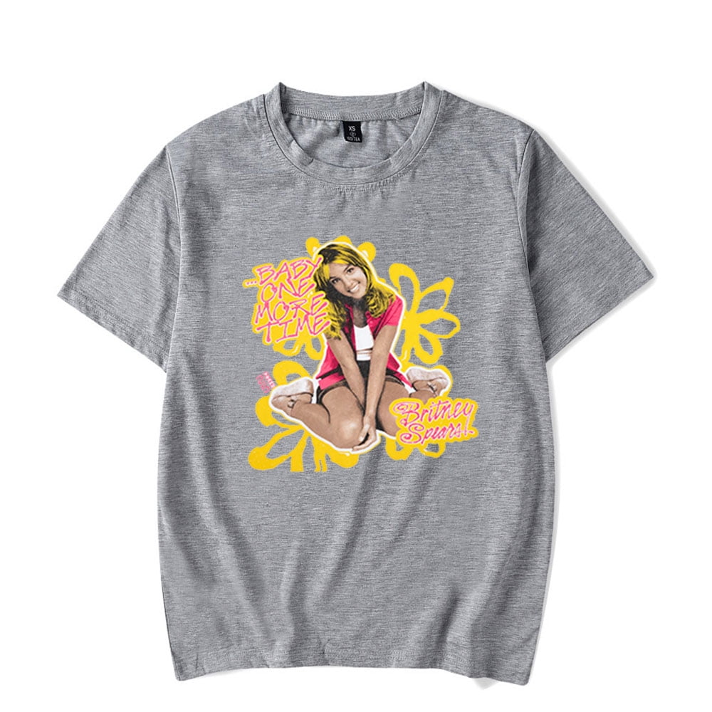 Britney Spears One More Time 25th Anniversary T-shirt Hip-hop Short ...