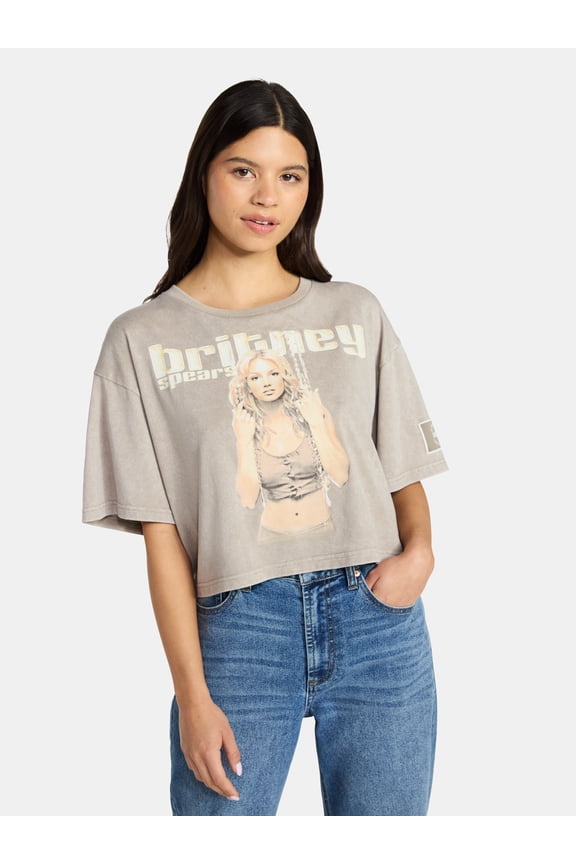 Brittney Spears Women's Skimmer Tee with Short Sleeves, XXS-XXL