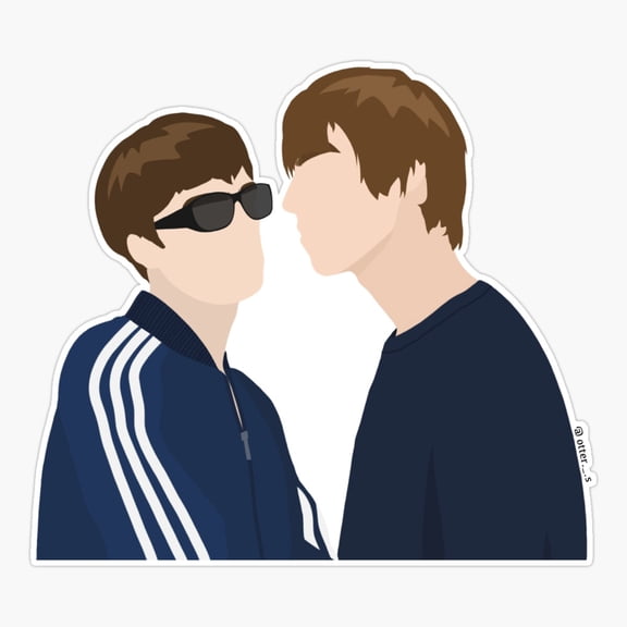 Britpop Brothers Music Inspired Sticker