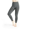 thumbnail image 1 of Britt's Knits Basics Fleece-Lined Leggings Mid Rise Fit Full Length Cut Leggings - Gray, L-XL (Women's), 1 of 8