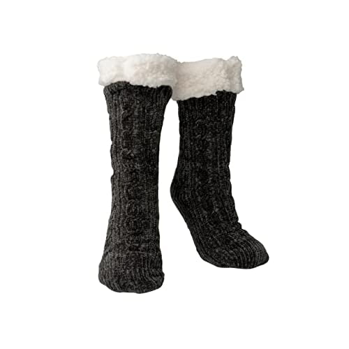 Britt's Knits Beyond Soft Chenille Knit Non-Slip Slipper Socks