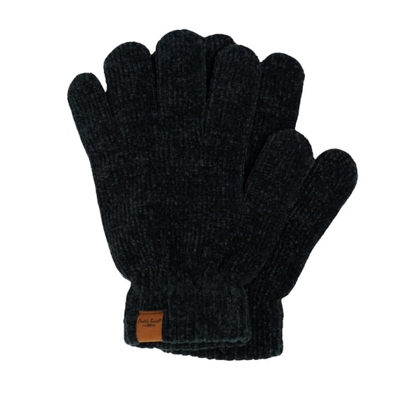 Britt's Knits Beyond Soft Warm Winter Chenille Gloves - Black (Women's)