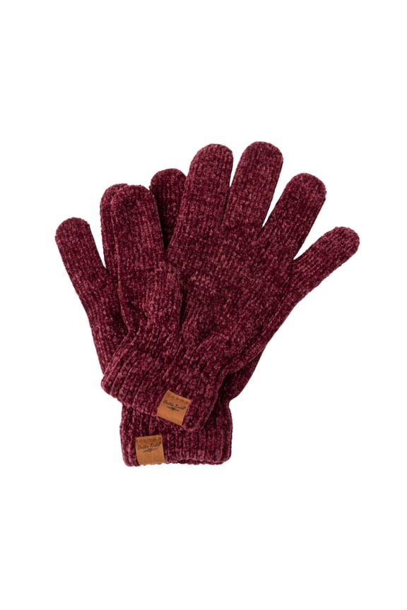 Beyond Soft Warm Winter Chenille Gloves - Wine (Women's)