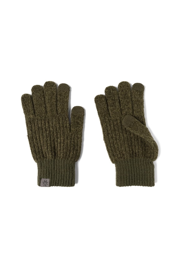 Birchwood Tech-Compatible Gloves Heathered Rib Knit - Olive (Men's)