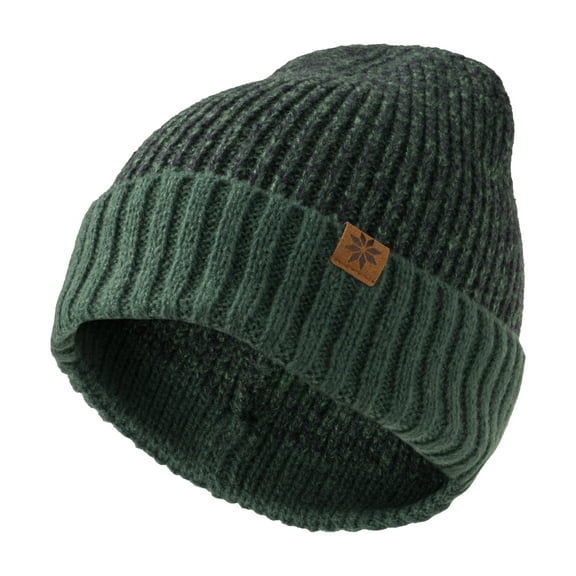 Britt's Knits Bonfire Rib Knit Cuff Beanie - Green (Kid's)