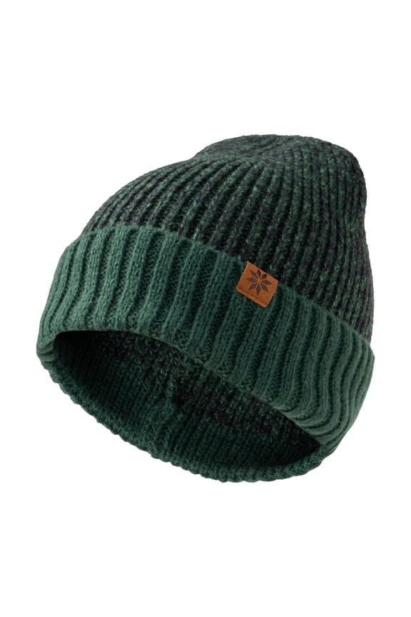 Bonfire Rib Knit Cuff Beanie - Green (Kid's)