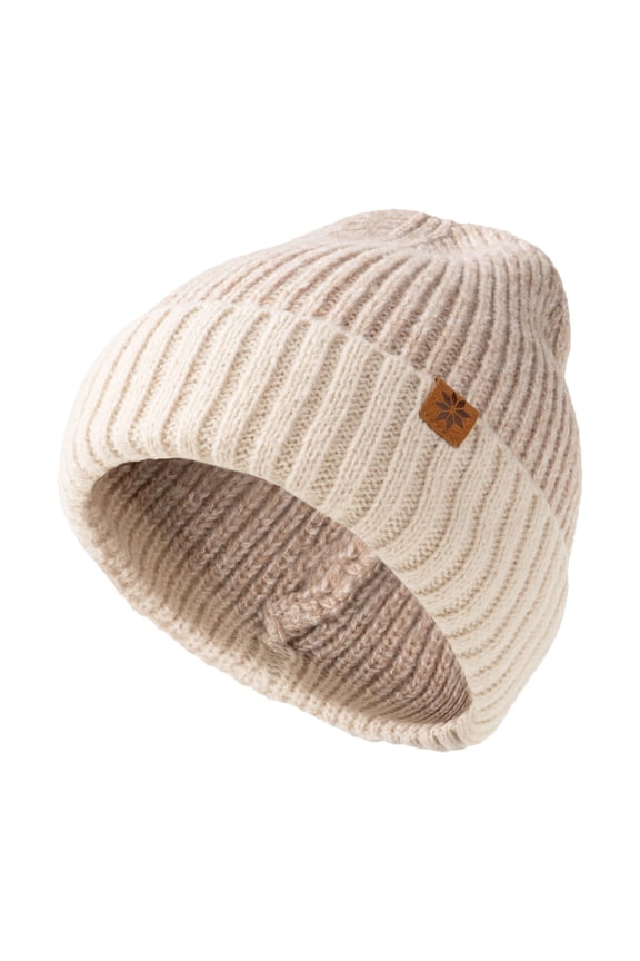Bonfire Rib Knit Cuff Beanie - Oat (Kid's)
