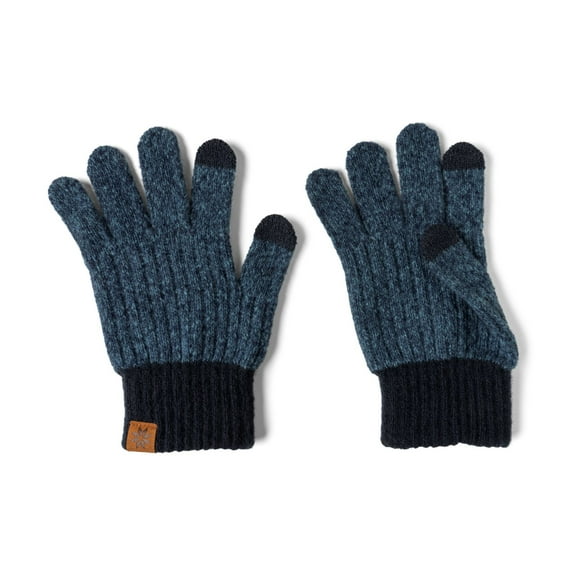 Britt's Knits Bonfire Rib Knit Tech-Compatible Gloves - Blue (Kid's)