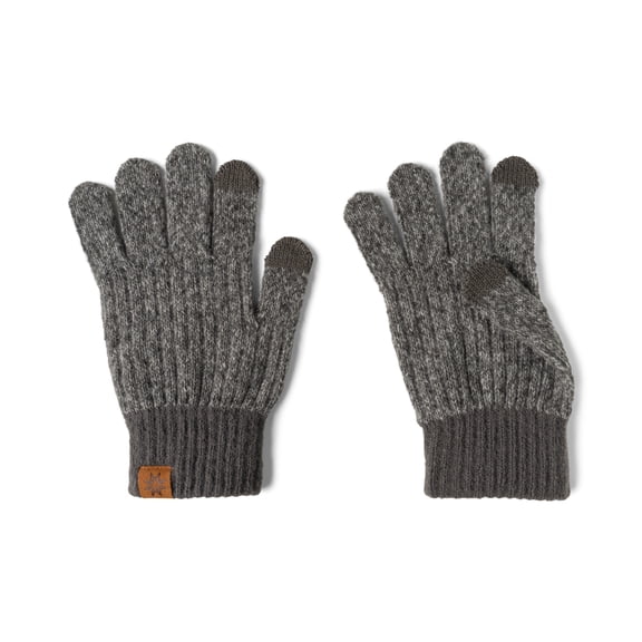 Britt's Knits Bonfire Rib Knit Tech-Compatible Gloves - Gray (Kid's)