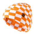 thumbnail image 1 of Britt's Knits Check Mate Stretchy Knit Beanie - Orange (Kid's), 1 of 6